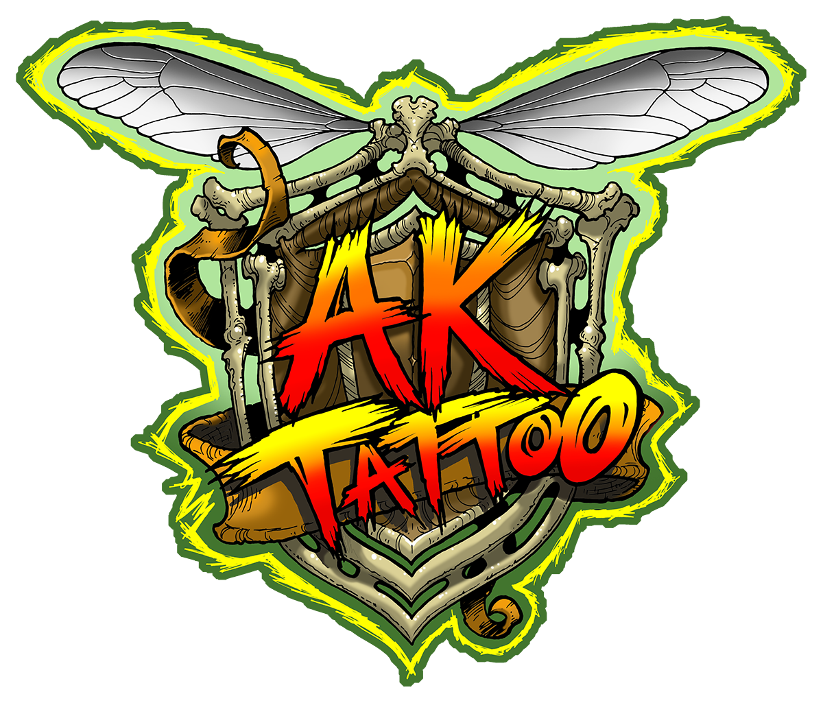 AK Tattoo Logo Anchorage Alaska