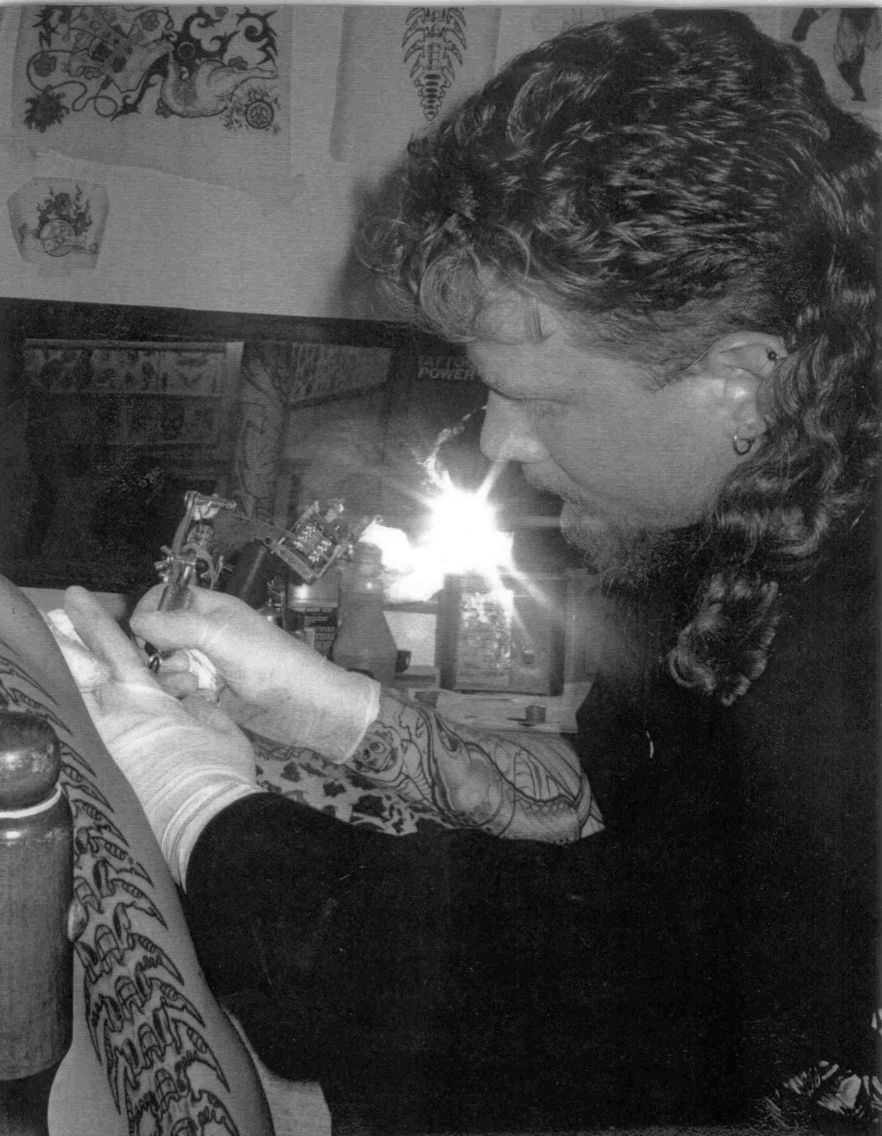 Early days — Kevin Harden tattooing