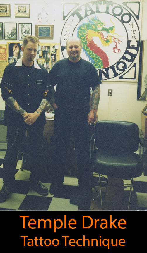 Temple Drake — Kevin Harden's tattoo mentor